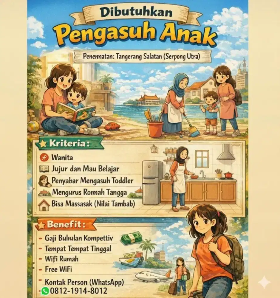 Lowongan ART Tangerang Selatan (BSD Area)