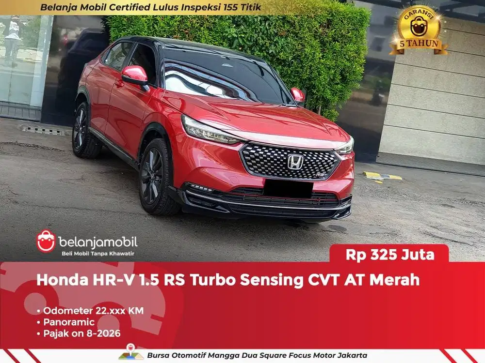 [ GARANSI 5TH ] Honda HRV HR-V HR V 1.5 RS Turbo Sensing AT 2022/2023