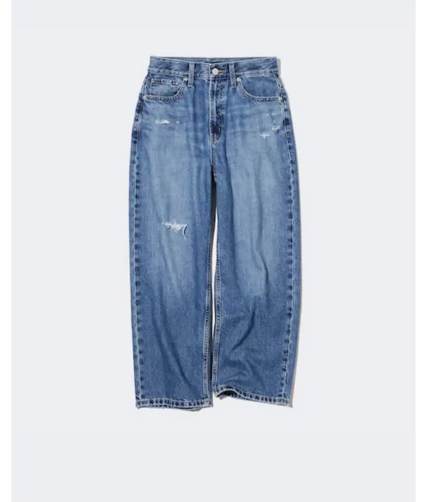 uniqlo crop loose jeans