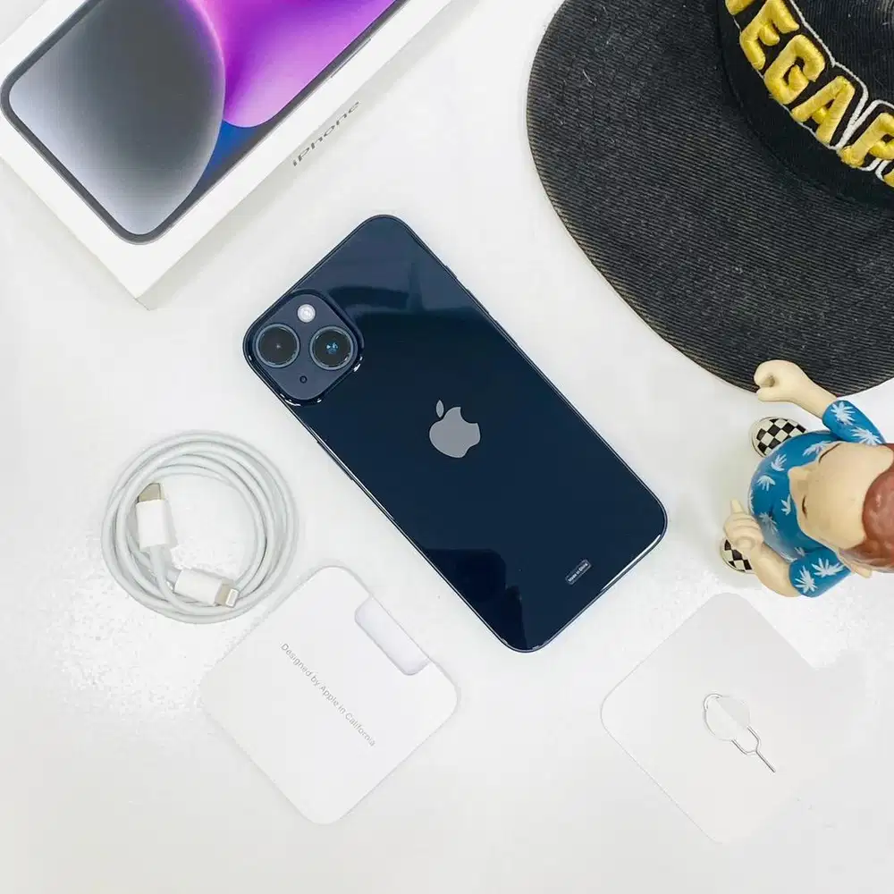 Second 14 128gb midnight garansi resmi