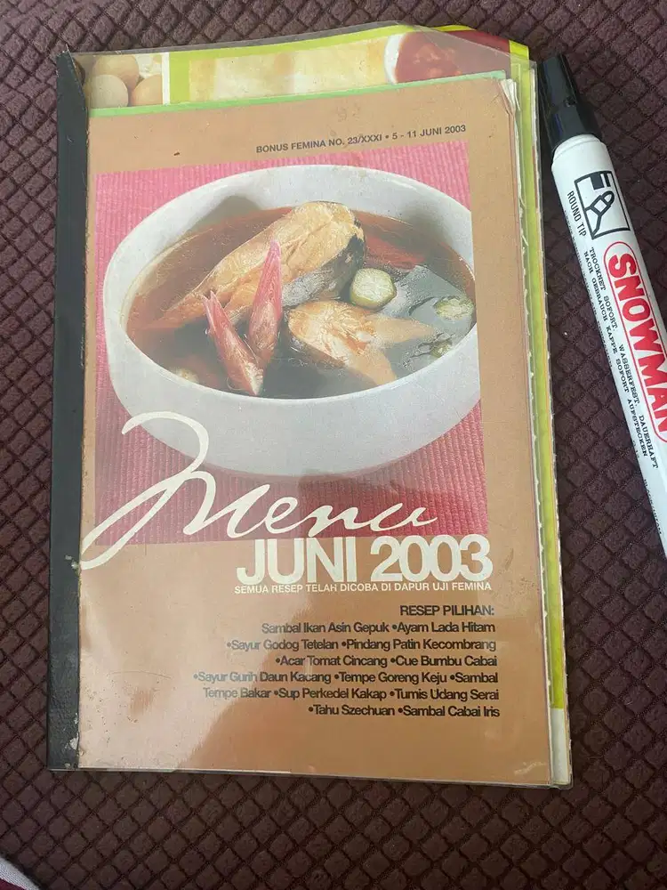 KUMPULAN RESEP FEMINA – 3 BUKU – PRELOVED