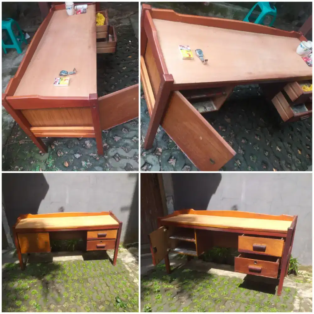 Meja Kerja Belajar Salon Jati 65x145