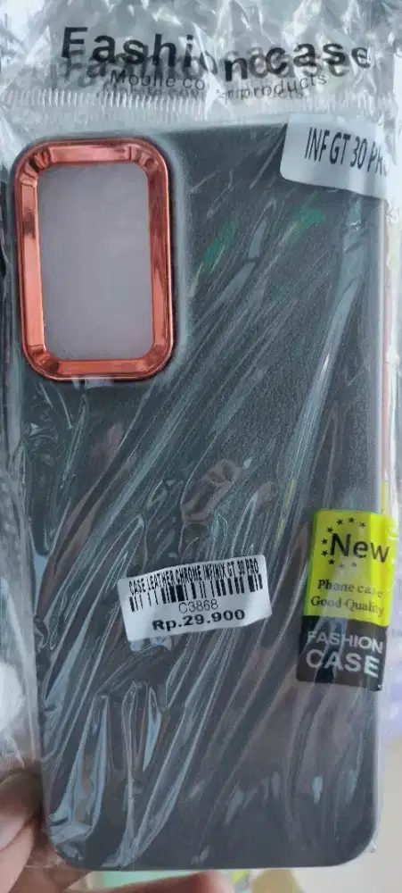 CASE LEATHER CHROME INFINIX HOT 30 PRO