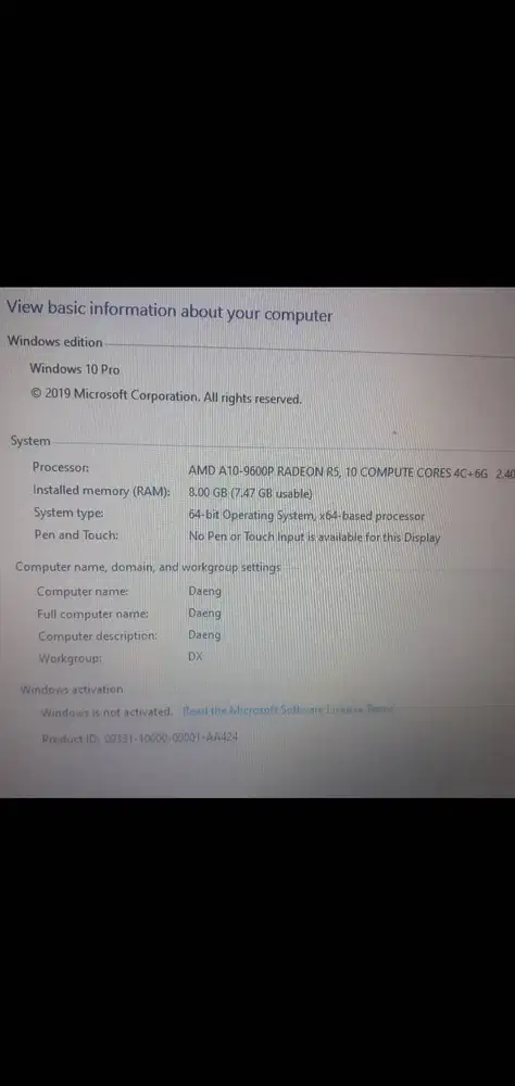 JUAL LAPTOP HP NOTEBOOK