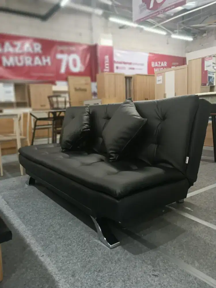 Obral sofa bed kulit murah