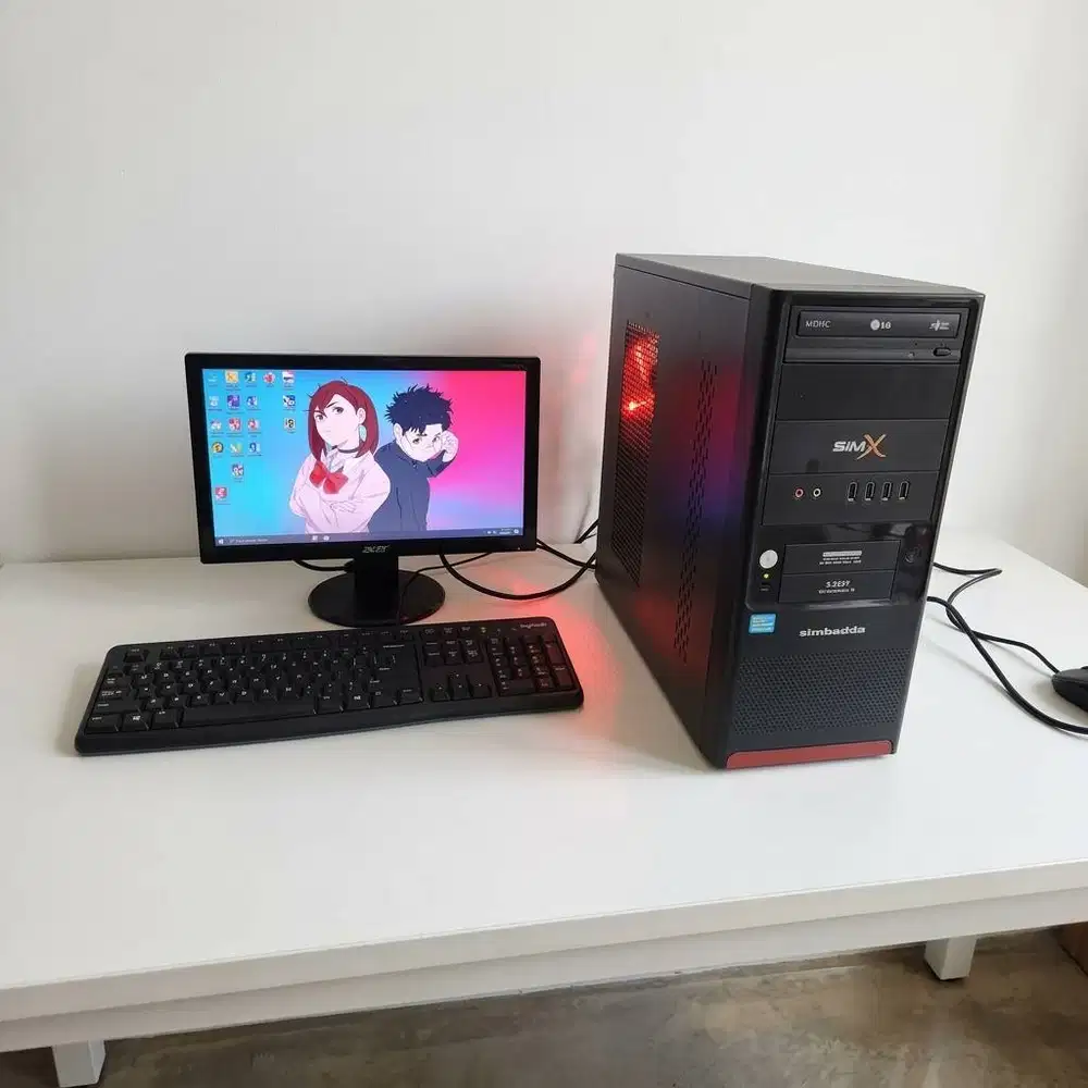 PC Komputer intel core i5 fullset tinggal pakai kerja, kuliah, sekolah