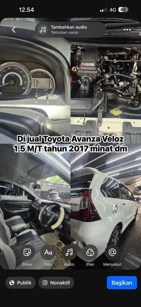 Jual Avanza Veloz 1.5 M/T tahun 2017