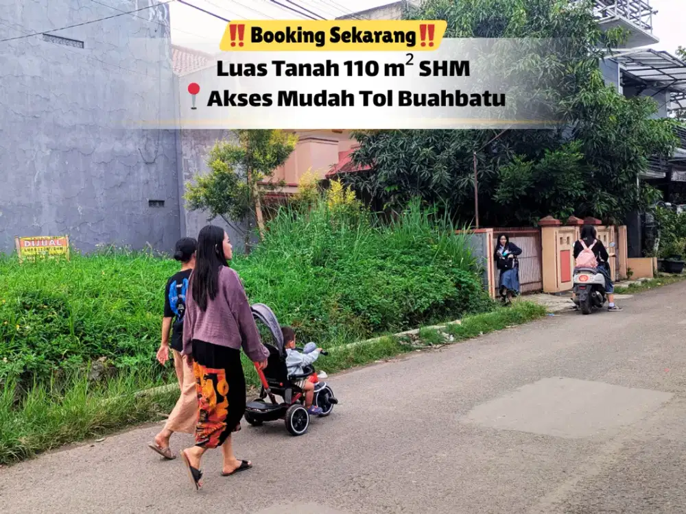 Tanah Strategis 110 m² – Harga Kompetitif