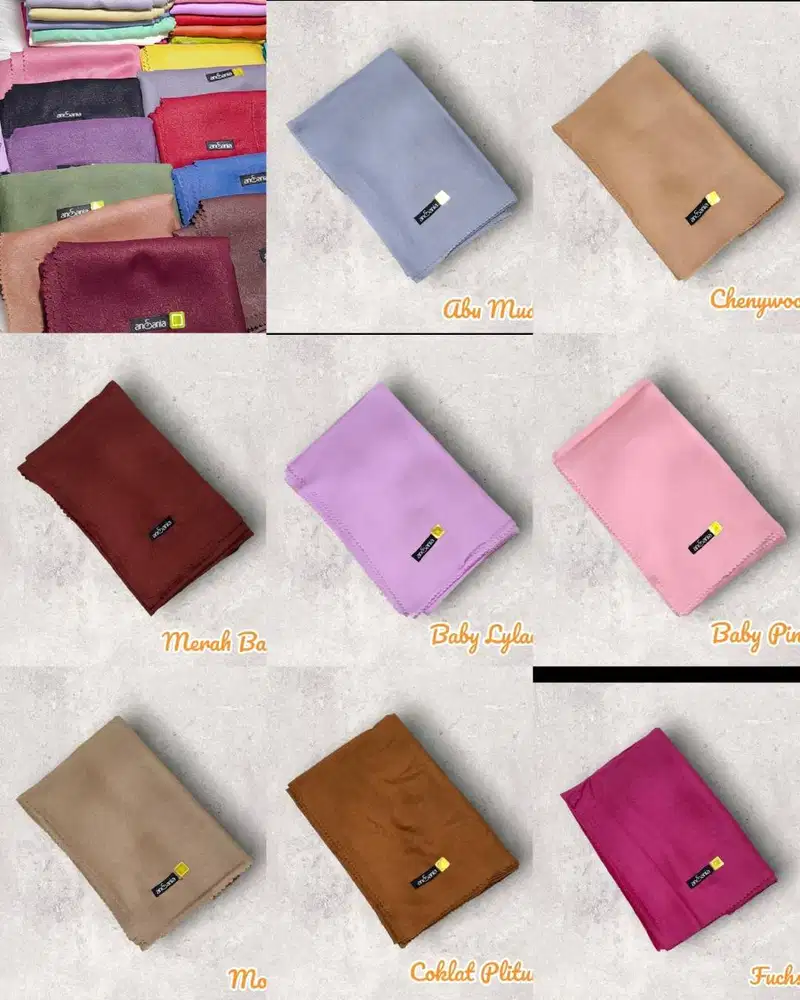 Jilbab segiempat glitter