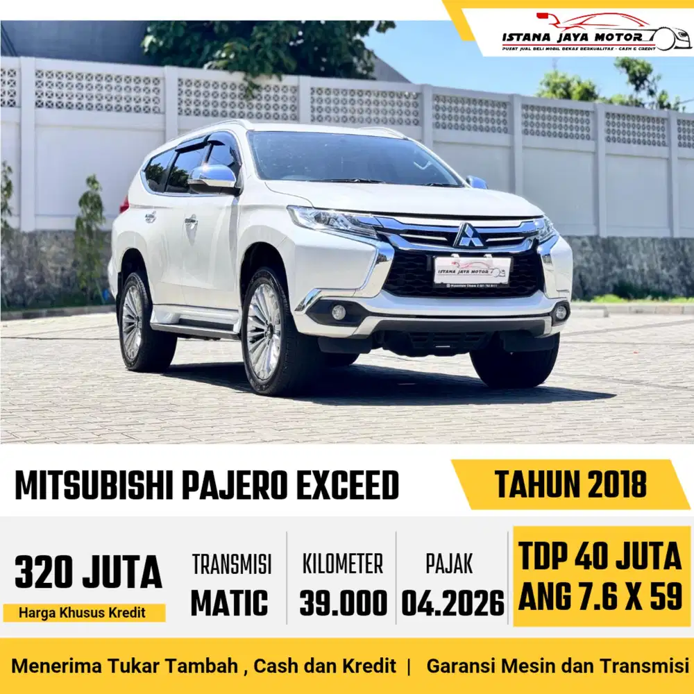 MITSUBISHI PAJERO SPORT 2.5 EXCEED 2018
