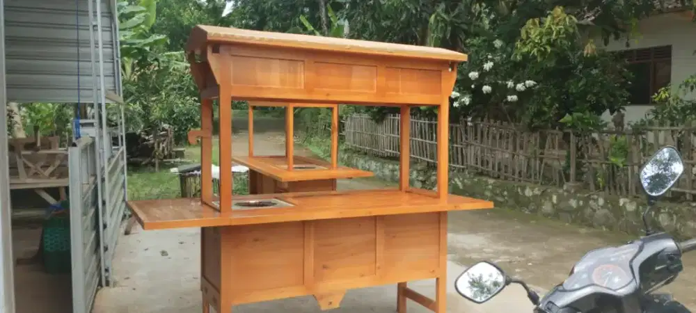 Gerobak Angkringan Bakso Mie Ayam PeceL Bubur Sate Martabak Ronde dlL