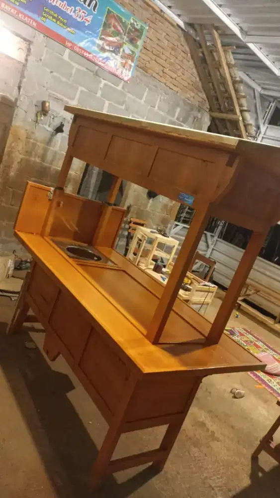 Gerobak Angkringan Bakso Mie Ayam PeceL Bubur Sate Martabak Ronde dlL