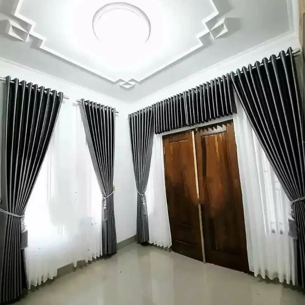 Beli Gorden Blackout Pasang Skat Klinik Hordeng Pintu Gordyn Vitrase