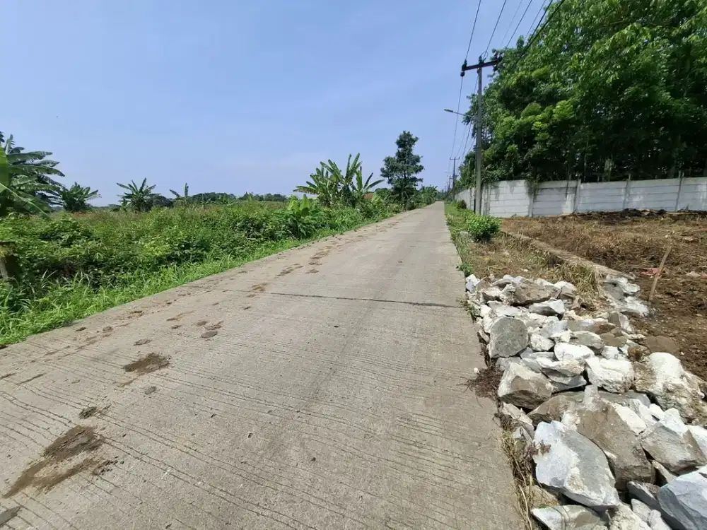 Tanah Kavling Cisauk SHM Murah Pinggir Jalan - 10 Menit Stasiun Jatake