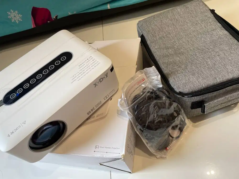 Proyektor XGODY X1 8K + Layar Wanbo 100 Full Set