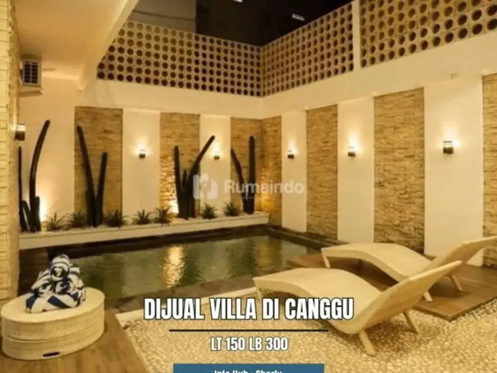 DIJUAL CEPAT VILLA NYAMAN DI CANGGU, LOKASI STRATEGIS