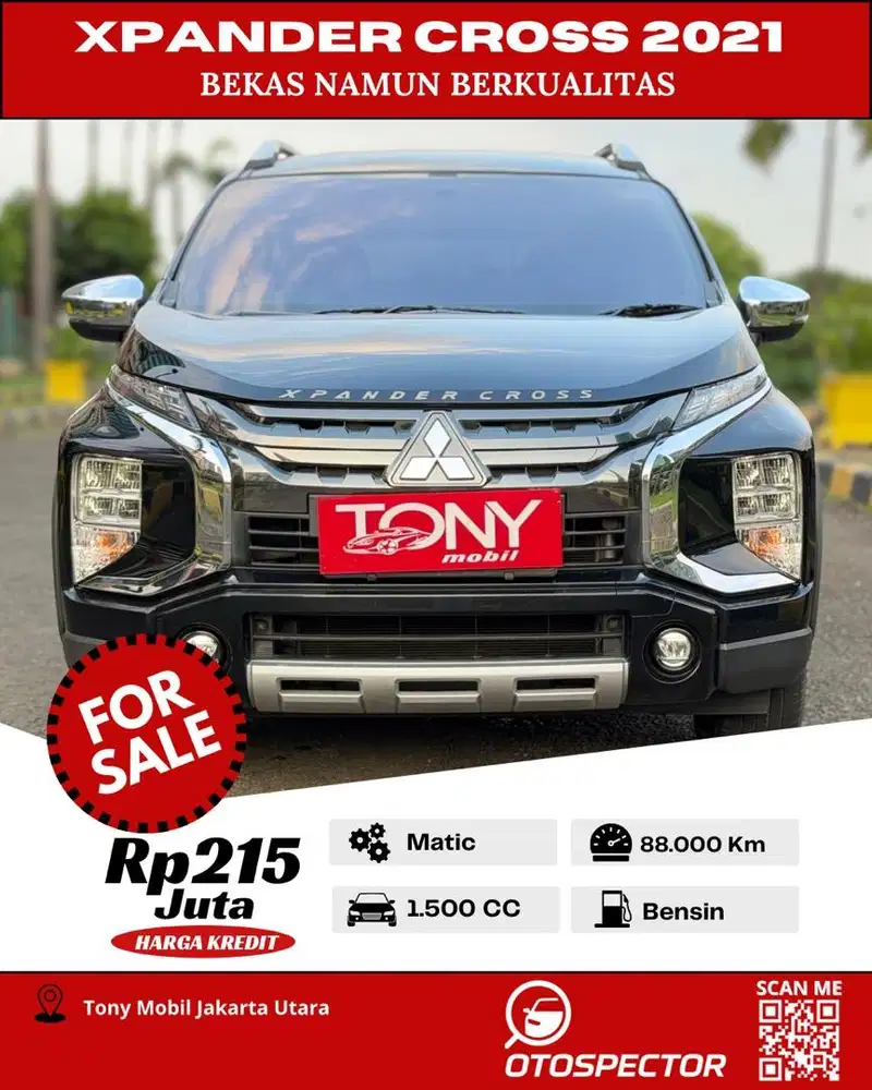 #Tony Mobil# Mitsubishi Xpander Cross 2021 Hitam