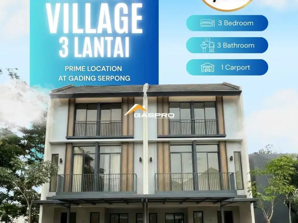 New Anza Free PPN Malibu Village 3 Lantai Premium Home Paling Laris Termewah !!