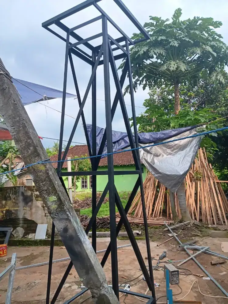Menara Tandon Air Besi Siku 4x4 Tebal & Kokoh - Free Ongkir Jogja