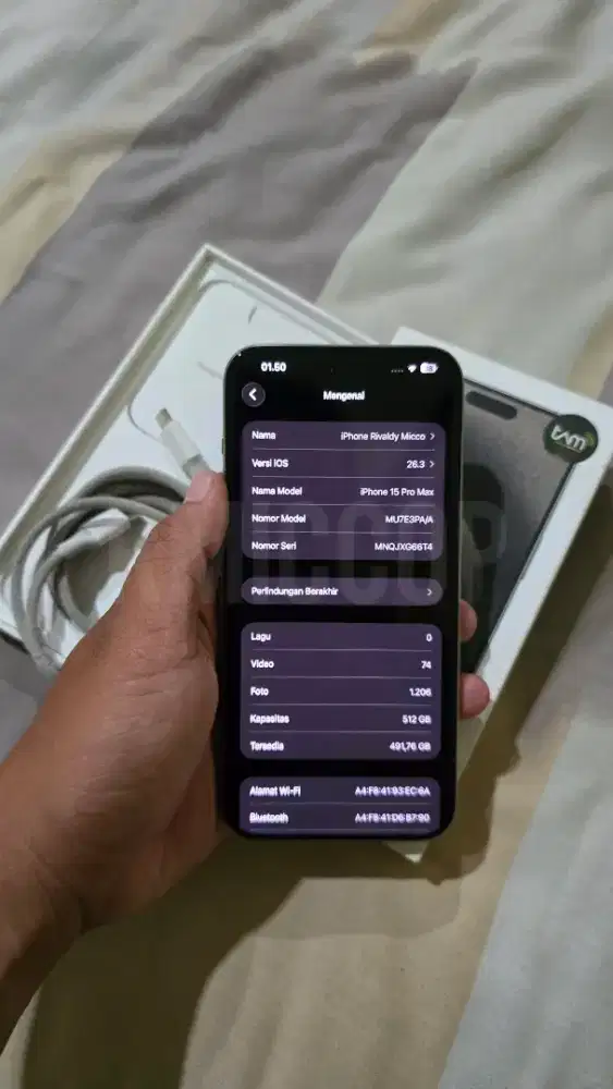 Dijual Iphone 15 Promax 512gb Ibox