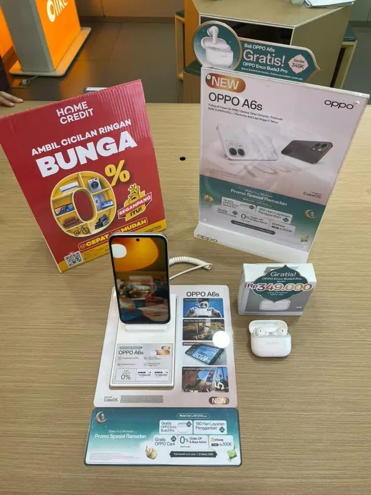 Segampang itu ajukan OppoA6S FREE Oppo EncoBuds3Pro Melalui HomeCredit
