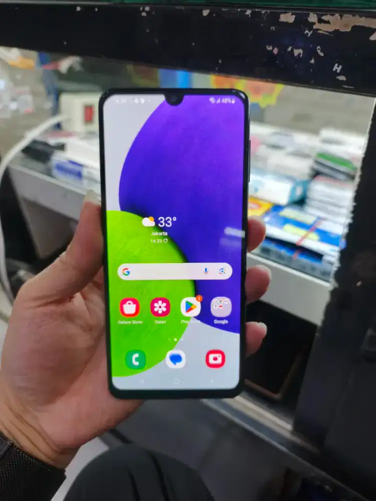 di jual second samsung A22 4G RAM 6GB/ROM 128GB