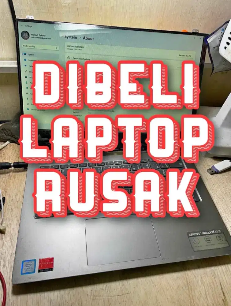 DIBELI LAPTOP RUSAK DAN MATI TOTAL