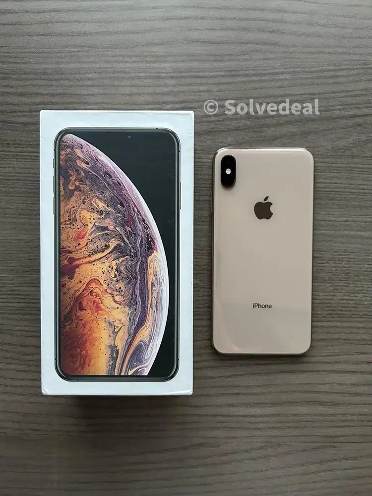 iPhone XS Max 256GB Gold — Mulus Full Fungsi + Bonus Case
