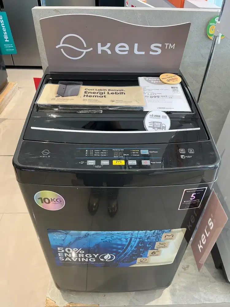 Cicilan Mesin Cuci KELS (informa) TOP LOAD 10KG