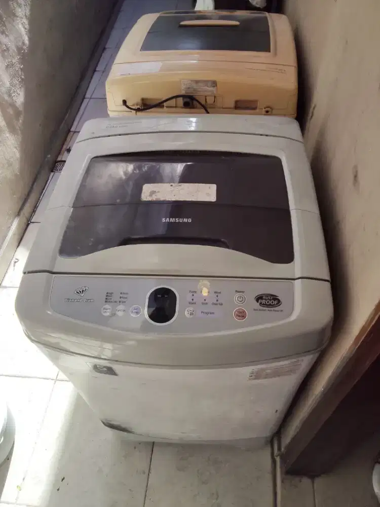 2 Mesin Cuci Bekas Samsung 9kg – Untuk Spare Parts / Perbaikan