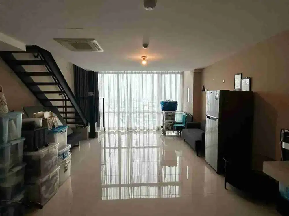 Di Jual atau Di Sewakan Apartement bagus semi furnish 2 lantai 1 kamar Tidur di Biz Loft Soho Kelapa Dua Tangerang