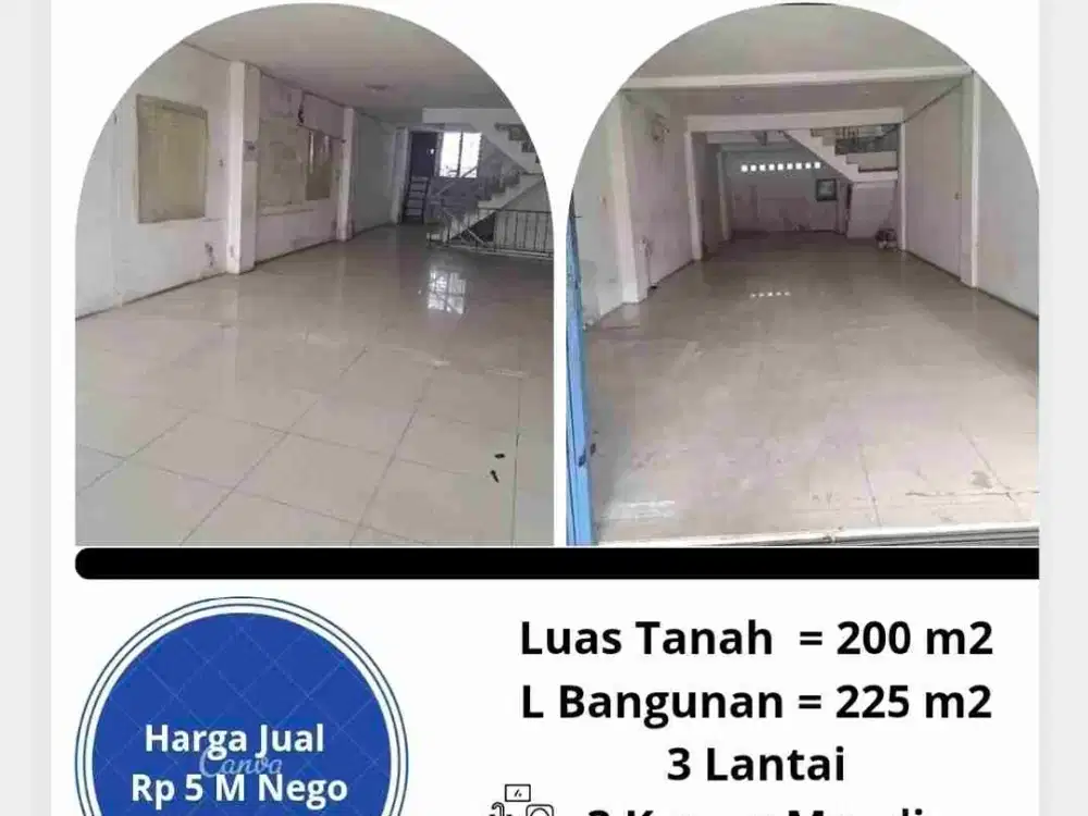 Ruko 3 Lantai Letjen Soeprapto Jakarta Pusat