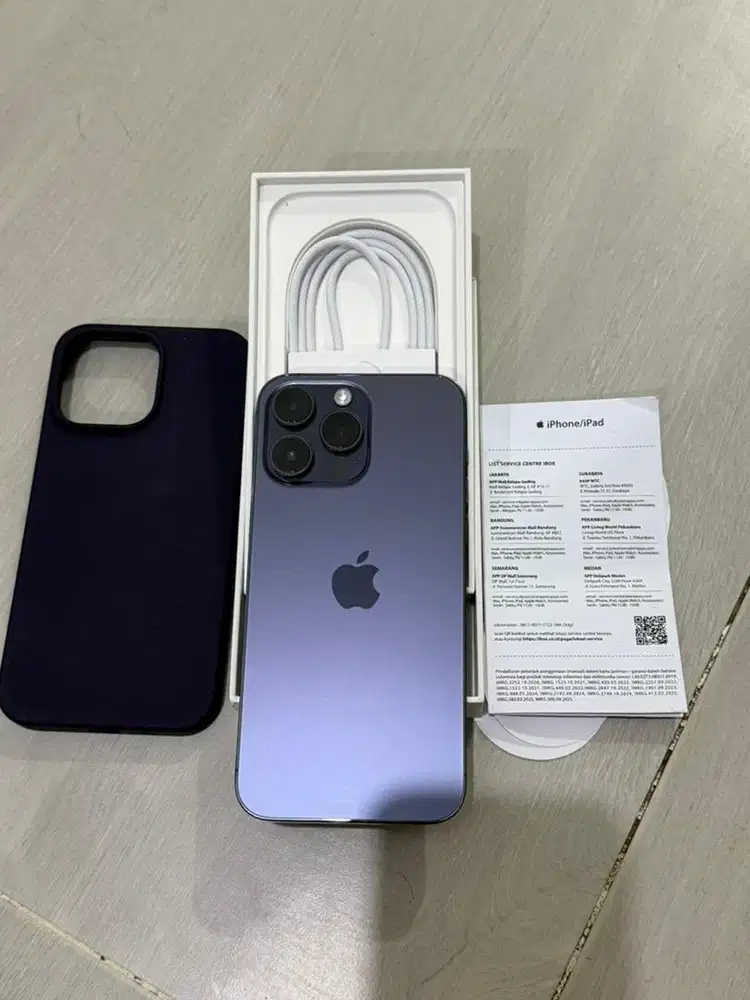 Jual Iphone 14 Promax, 256Gb, kondisi istimewa,ex Ibox resmi