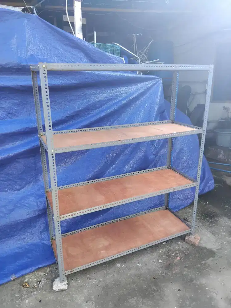 rak besi 4 tingkat murah 120x40x150
