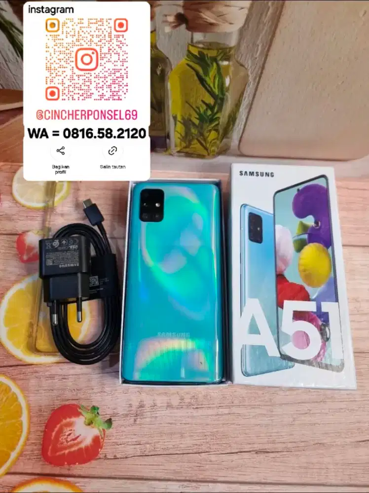 Jual hp siap pakai Samsung A51 Resmi Sein Indonesia istimewa