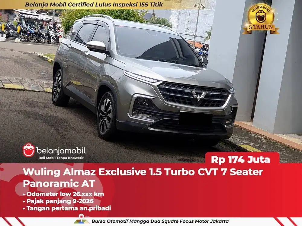 [ LOW KM 26RB ] Wuling Almaz Exclusive 1.5 Turbo 7 Seater 2022/2023