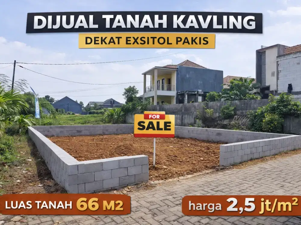 Dijual Tanah Kavling Siap Bangun – Hanya 5 Menit dari Exit Tol Pakis Malang