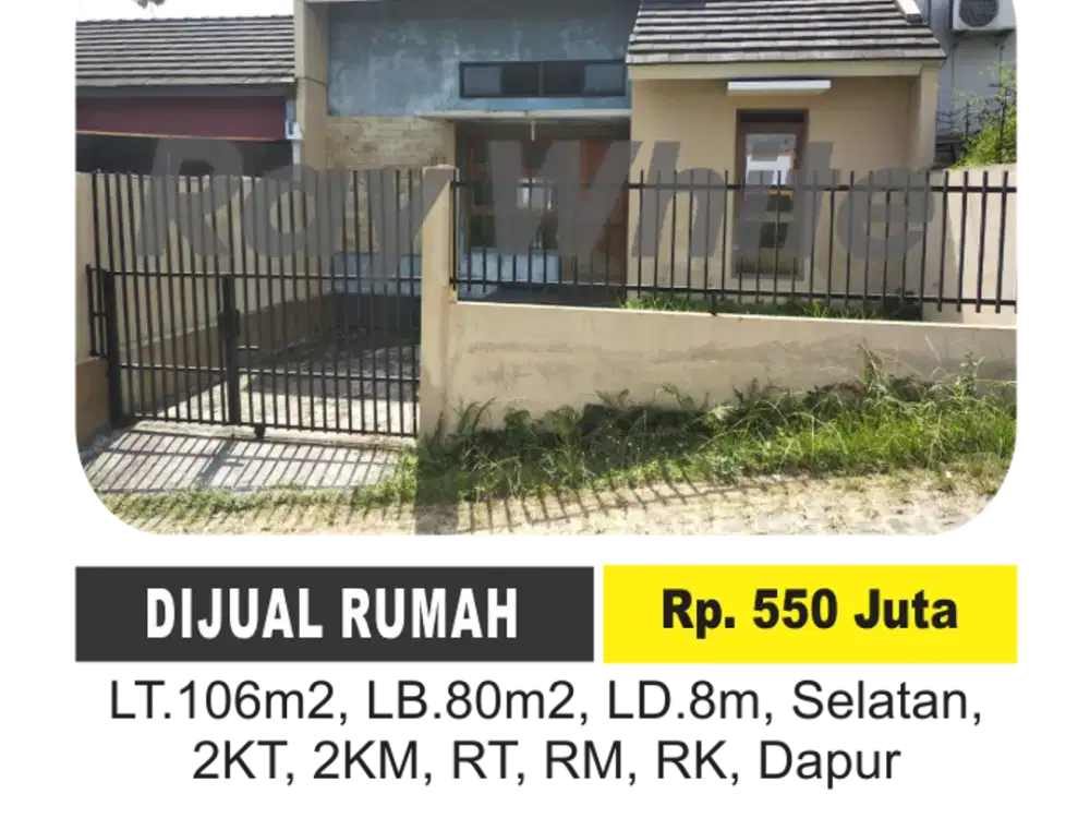 Rumah 2Kamar perlu Renov dekat Kampus Unisri Kadipiro Banjarsari Solo