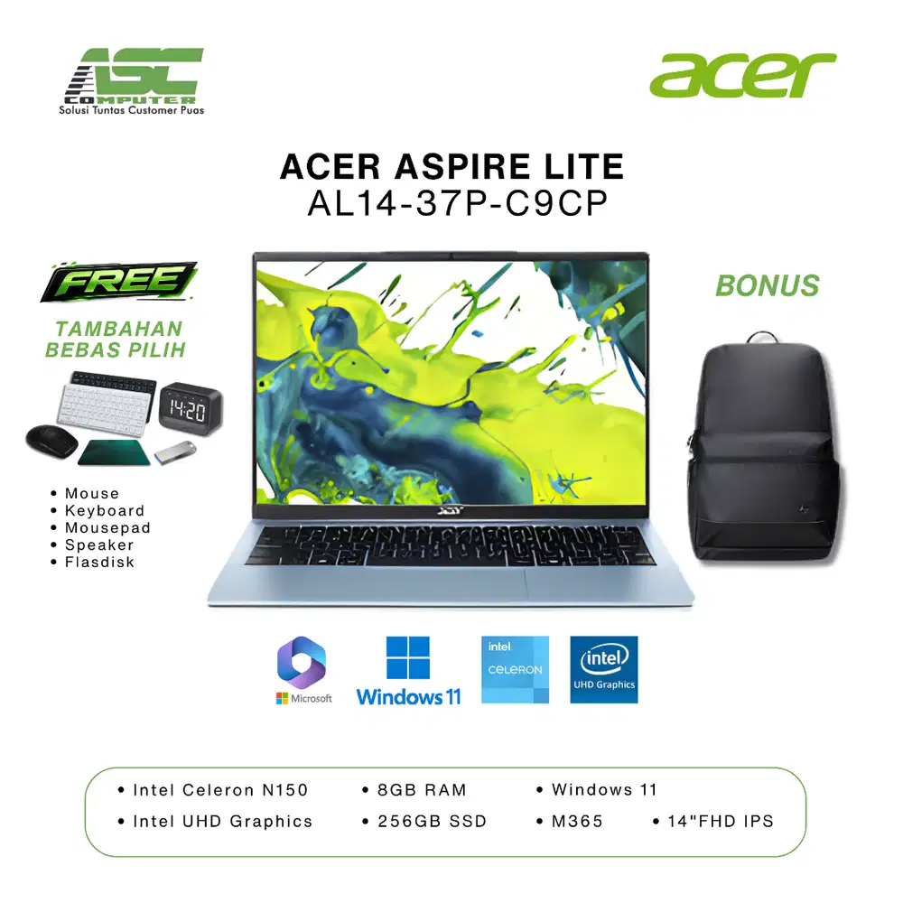 Laptop Acer Aspire Lite AL14-37P-C9CP
