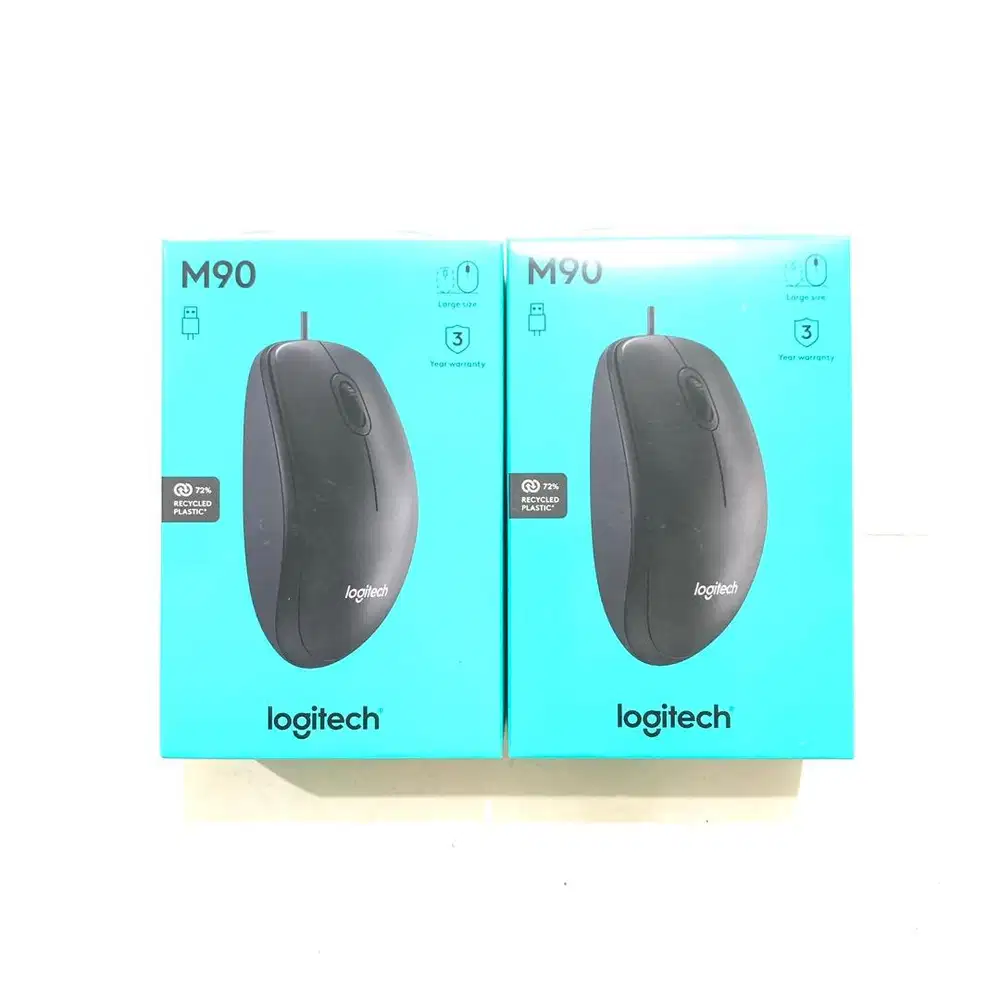 N E W  Mouse USB Logitech M90 ORIGINAL Bergaransi untuk PC/Laptop