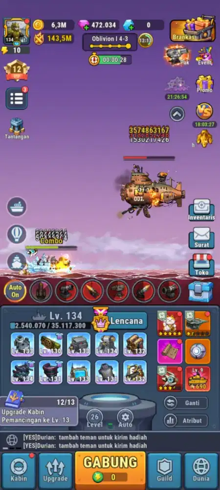Jual Akun High Seas Hero
Lv 134 • VIP 12
Power 143,5M
Server #276