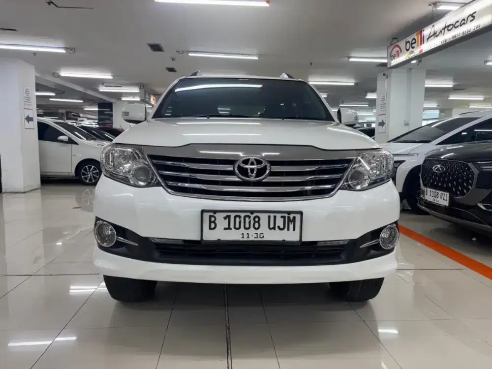 Toyota fortuner 2015 G luxury matik putih muluuss