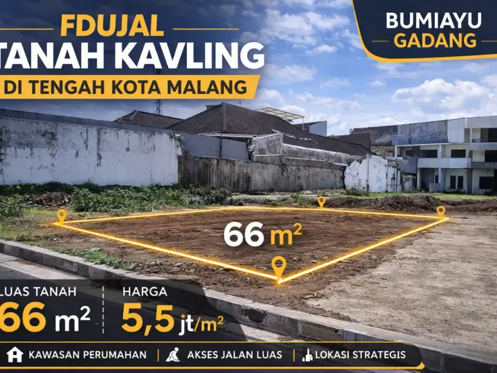 Dijual tanah kavling siap bangun di kawasan Bumiayu Gadang, wilayah Gadang