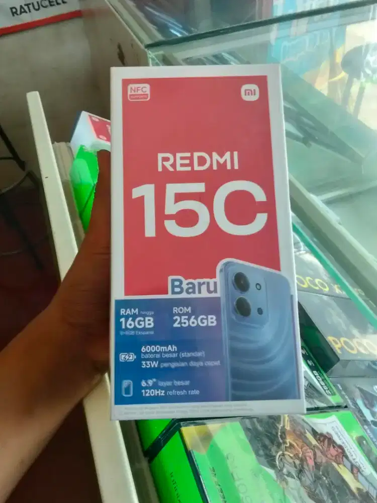 New redmi 15c 8/256 garansi resmi 1th