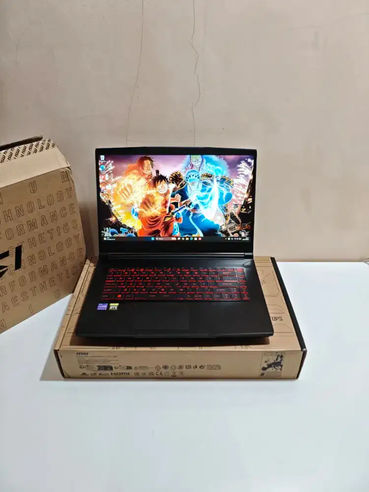 Garansi 16/10 Msi Thin Gf63 12Uc Nvidia RTX 3050 i5 Gen12 12450H 8/512