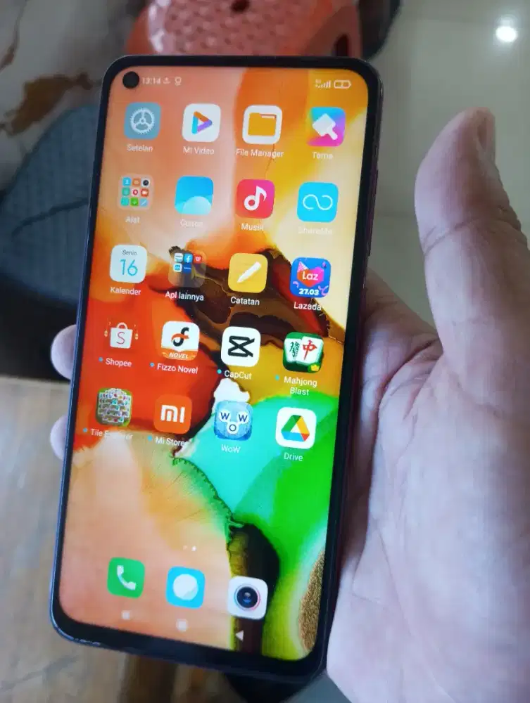 Xiomi note 9 ram 8=6+2 kondisi normal mulus