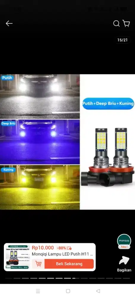 FOG LAMP AKSESOSRIS MOBIL CALYA / SIGRA