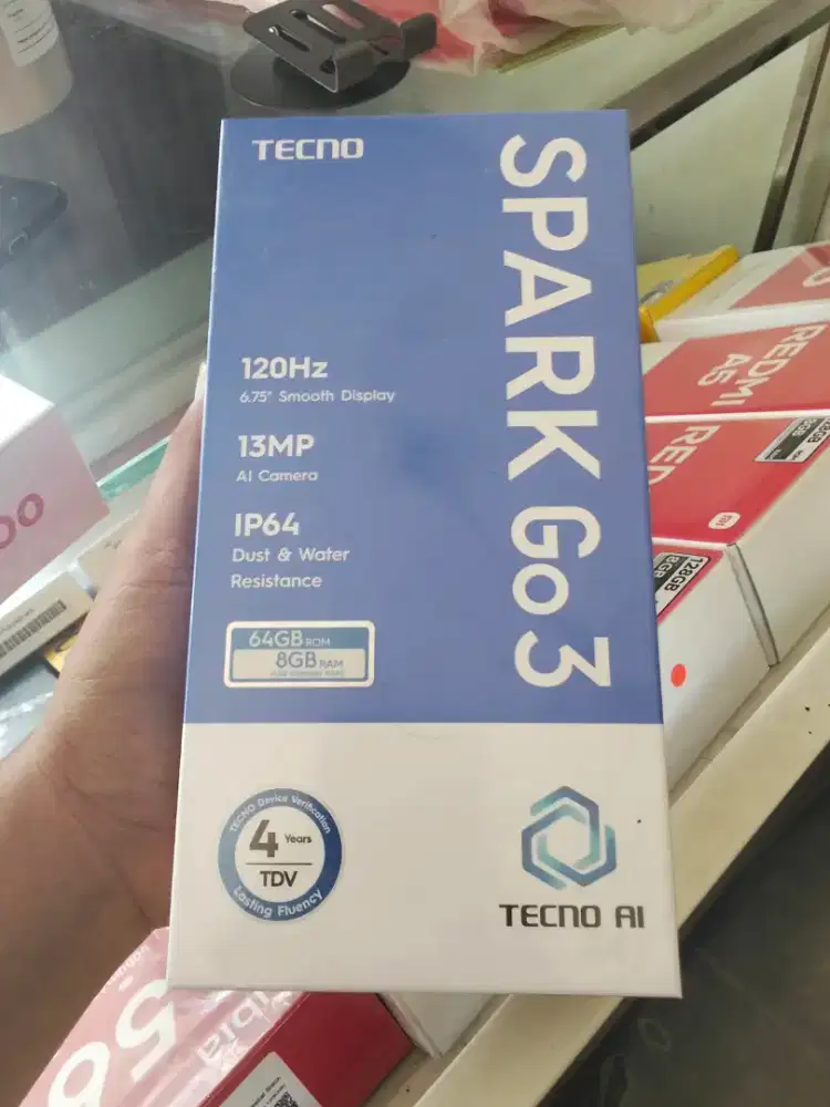 New Tecno spark go3 4/64 garamsir resmi 1th