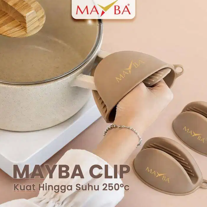 CLIP MAYBA SARUNG TANGAN Pegangan Silicone panci Oven Kitchen Mitts