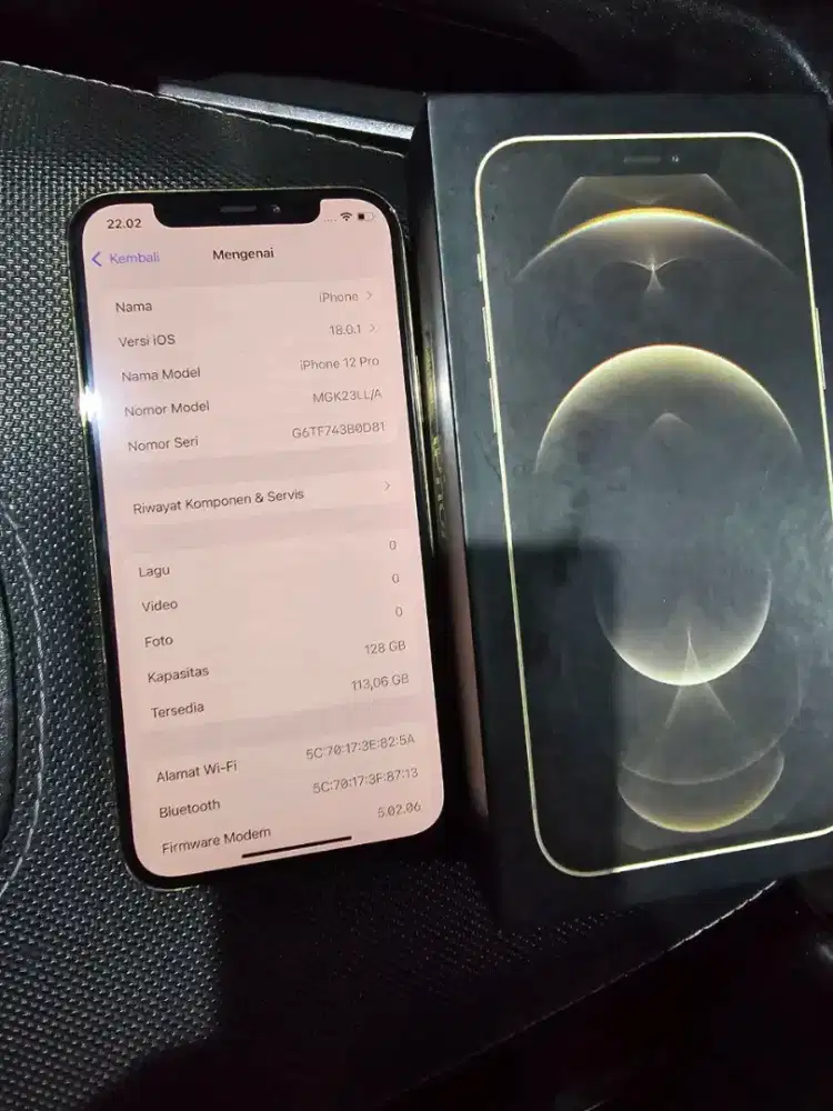 Iphone 12 Pro 128Gb all operator imie terdaftar setara ibox bs TT